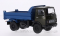 AUH100503 MAZ 5551, dunkeloliv, Muldenkipper, frühe Ausführung 1:43 Auto Historia