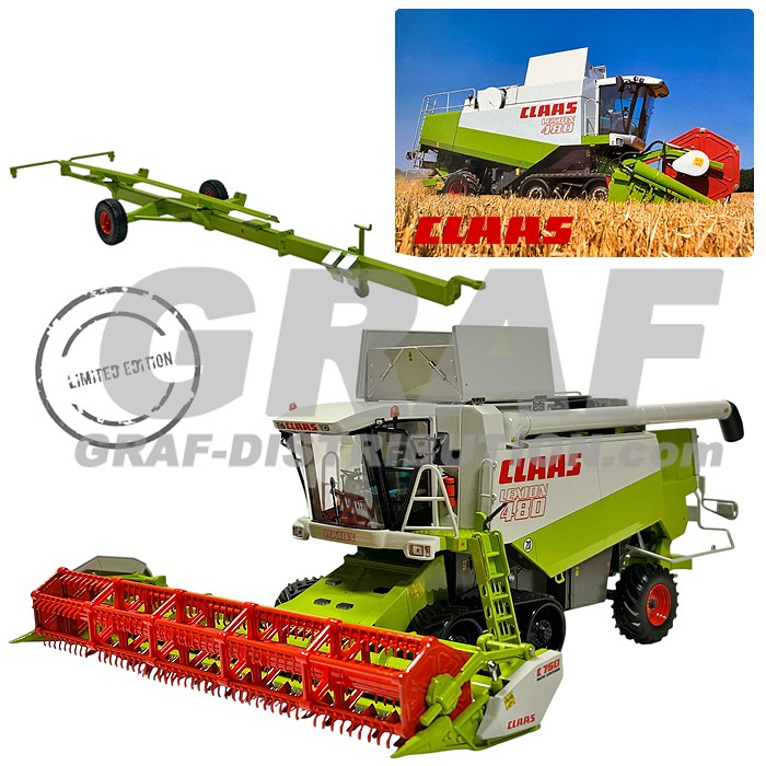 2671820 Claas Lexion 480 Terra Trac + C750 Limited Edition 1/32