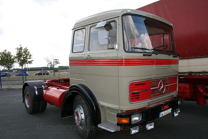 Miniature Camion Mercedes LPS 1632 1970 - Ixo 1/43 TR175.22 - Bleu Métal